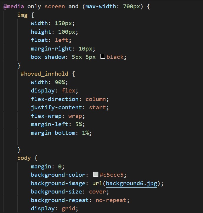 Viser hvordan media queries er