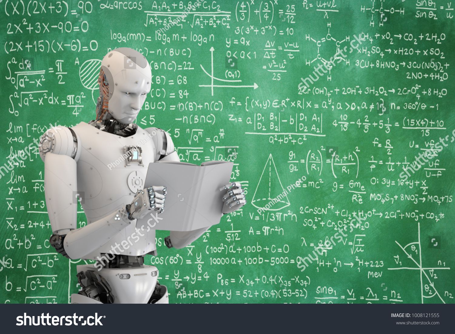 Robot leser en bok